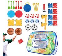 Kids Cornhole Toss Game, Cornhole Board Set, Interactive Cornhole Game, Bean Bag Toss Set, 82 x 60 x 52 cm, Foldable Interactive Kids Cornhole Toss Game Set for Boys and Girls Ages 3-8