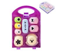 Kids Craft Hole Punch Set,DIY Shape Punchers for Children Art Projects,Leaf,Butterfly,Star,Heart & Flower Shape Cutters,Creative Classroom & Homeschool Supplies (A+B)