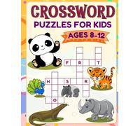 Kids Crossword Puzzle Book | 100 Pages of Fun Word Games | Learning & Brain Boosting