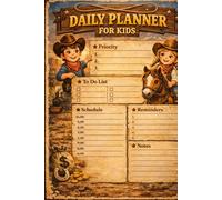 Kids Daily Planner | Fun Daily Schedule, To-Do List & Habit Tracker for Children | Cute & Simple Planner for School Kids, Ages 4-10