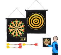 Kids Dart Board, Dart Board for Kids - Gioco indoor & Outdoor - Roll Up Magnetic Dartboard a due lati, Gioco all'aperto al coperto, Divertimento per la famiglia e la festa con gli amici