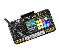 Kids DJ Keyboard-Strumento digitale ABS, giocattolo di musica illuminata | 35.5x21x9,5 cm Mixer da tavolo ricaricabile con effetti sonori, piano interattivo per sessioni di marmellata per bambini, gio