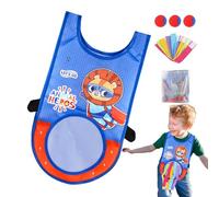 Kids Dodgeball Tag Games, Sticky Vest Target Ball Set, Playground Dodgeball Kit, Outdoor School Yard, Throw and Catch Toy Game for Boys Girls Birthday Sports Fun, 19.69x11.81x0.39 inches