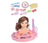 Kids Doll Head for Hair Styling - Girl’s Doll Head Makeup Kit, Educational