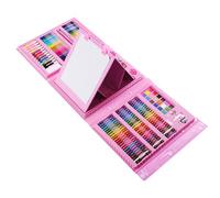KIDS DRAKE DRAKE ART- Kit Artistico Da Disegno Con Cavalletto Trifolda A Doppia Faccia | Forniture Di Pittura Di 208 A 208pochi Facili Da Trasportare Comprende Pastelli Ad Olio, Pastelli, Matite Color