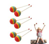 Kids Drum Sticks - Lollipop Drum Mallets 25cm | Soft PVC EVA Lightweight Percussion Drumsticks For Children Music Practice | Rhythm Training Toy | Colorful Educational Musical Instrument Sticks