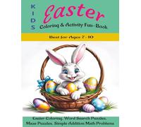 Kids Easter Coloring and Activity Fun-book