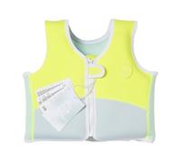 Kids Eco-Friendly Neoprene Swim Vest with Secure Front Zip and Adjustable Safety Strap for Learning, Training, Pool, Beach, Water Sports, Comfort, Warmth(Yellow)