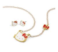 KIDS EUROSWAN Hello Kitty - Set di orecchini e collana a catena per ragazze