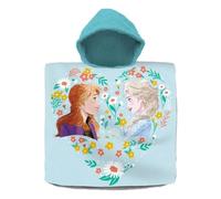 KIDS EUROSWAN Poncho Asciugamano in cotone Frozen 120 x 60 cm