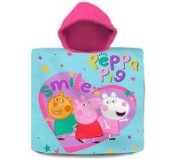 Kids Euroswan - Poncho in cotone 60 x 120 cm Peppa Pig, Multicolore (PP09058)