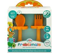 KIDS EUROSWAN- Set Cucchiaio e forchetta ORANGIEFLY FROOTIMALS, Multicolore, FT00001