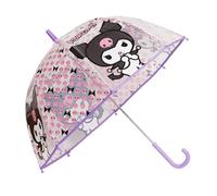 KIDS EUROSWAN SL OMBRELLO CAMPANA TRASPARENTE 46CM KUROMI, multicolore, Taglia unica