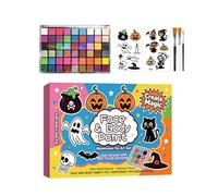 Kids Face Painting Kit - 42-Color Safe Long-Lasting With Brush Set