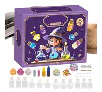 Kids Fairy Potion Kits, Magic Craft Kit with Potion Bottles, Interactive Educational Toy Set for Halloween Toddler Preschool Girls Boys Home Classroom Indoor Creative Play