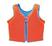 Kids Fishing Jacket Adjustable for Growth with Neoprene Fabric and High-Density EPE Foam for Swimming Beach Vacation Water Play Use(Orange,S (1-2 Years))