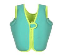 Kids Fishing Jacket Adjustable for Growth with Neoprene Fabric and High-Density EPE Foam for Swimming Beach Vacation Water Play Use(Green1,L (5-6 Years))