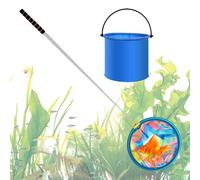 Kids Fishing Net - Set Di Strumenti Di Cattura Telescopico | Piscina Da Picnic Per Piscina Di Atterraggio Esterno | Secchi Pieghevoli Estensibili Con Manico Leggero Per Divertimento In Campeggio Per C