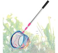 Kids Fishing Nets, Retractable Crab Nets, Non-Slip Heavy-Duty Handle with Fine Mesh Skimmer for Catching Butterflies Outdoor Summer Games Toddler Camping Beach Adventures