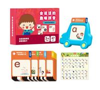Kids Flash Cards, Educational Instruction Cards, Early Learning Toy Machine, Interactive Language Development Tool, Ideal for Ages 4-6, Home, Classroom, Travel, Birthday, Family, Size Shown in Picture