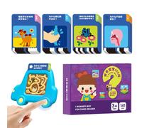 Kids Flash Cards, Educational Instruction Cards Learning Toy For Ages 4-6, Early Childhood Development Machine, Kindergarten Classroom Home Homeschool Travel And Family Use