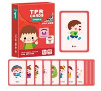Kids Flash Cards, Learning Cards, Speech Training Early Phonics Portable Vocabulary Booster Lightweight Easy Grip, Early Childhood Machine for Boys Girls Home School