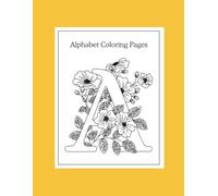 Kids flower alphabet colouring book