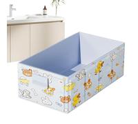 Kids Foldable Bathtub - Space Saving Leakproof Compact Storage Basin | Durable Stable Foldable Tub Suitable Boys Girls SPA RV Bathroom Travel Balcony Outdoor Indoor Bathing Portable Bath
