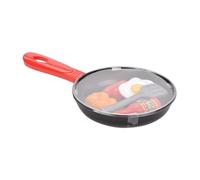 Kids Fry Pan Toy - Pretend Kitchen Cooking Playset with Mini Cookware, Pots, Utensils and Accessories, Educational Role Play Gift for Todlers, Boys, Girls, Preschool Children Ages 3 4 5 6, Imaginative