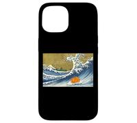 Kids Funny Retro Vintage Surfing Orange Guinea Pig Lover Custodia per iPhone 15