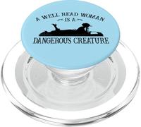 Kids Girls Reading A Well Read Woman Is A Dangerous Creature PopSockets PopGrip per MagSafe