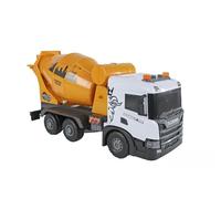 Kids Globe 2Play Scania - Miscelatore per calcestruzzo (giallo, con luce e suono, azionamento frizione, tamburo girevole per calcestruzzo, 56 x 20 x 30 cm, veicolo per bambini, veicolo per giocare