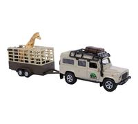 Kids Globe 521723 Traffic Die Cast 'Landrover Defender' (Pull Back, Giraffe Pend