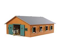 Kids Globe 610595 - Modellino di stalla per Cavalli con 7 Box, 72.5 x 60 x 30 cm, Scala 1:24