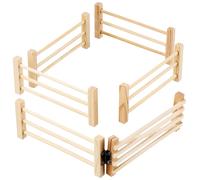 Kids Globe 610667 - Meadow Fence scale 1:32, matches 6-piece Siku,Beige