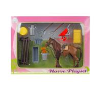 Kids Globe Horses Speelset met paard en accessoires 13cm 640120