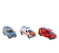 Kids Globe Volkswagen Transporter Emergency Service DE Die Cast PB Light Sound 3ass 13,5 cm.