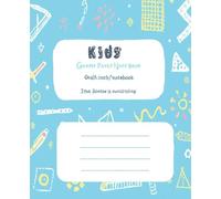 Kids Graph Paper Notebook: 100 Pages Half-Inch Squares for Math, Geometry, and Drawing - Fun & Colorful Glossy Cover: Perfect STEM Workbook for ... Geometry Projects, and Creative Drawing