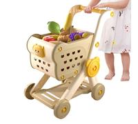 Kids Grocery Cart, Play Shopping Cart, Pretend Play Shopping Cart Toy Set | Vegetable Fruit Educational Toys Preschool Learning Activities For Boys Girls Family Fun Role-Playing
