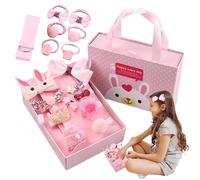 Kids Hair Accessories for Girls, Glitter Hairpin Set, Stylish Assorted Designs, Soft Cloth and Sturdy Material, Secure Grip Clips, Perfect for Party, School and Ballet