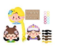 Kids Hair Toys - Fun Learn to Braid Hair Book, Hair Braid Craft, Hairstyle Kit | Travel Activity, Arts and Crafts Kits, Girls Braiding Toys, Braiding Toys for Adults