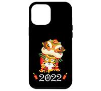 Kids Happy Chinese New Year Cartoon Year of the Tiger 2022 Custodia per iPhone 12 Pro Max
