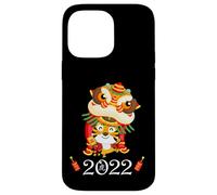 Kids Happy Chinese New Year Cartoon Year of the Tiger 2022 Custodia per iPhone 14 Pro Max