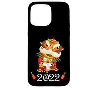 Kids Happy Chinese New Year Cartoon Year of the Tiger 2022 Custodia per iPhone 15 Pro Max