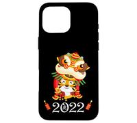 Kids Happy Chinese New Year Cartoon Year of the Tiger 2022 Custodia per iPhone 16 Pro Max
