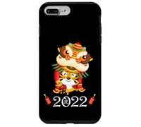 Kids Happy Chinese New Year Cartoon Year of the Tiger 2022 Custodia per iPhone 7 Plus/8 Plus