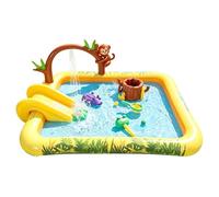 Kids Inflatable Pool | Cute Animal Inflatable Fun Pad with Slides