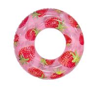 Kids Inflatable Swim Ring Cherry Strawberry Design Thickened PVC Pool Float Underarm Swimming Aid Outdoor Water Toy For Summer Beach Pool Play Children