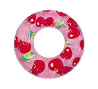 Kids Inflatable Swim Ring Cherry Strawberry Design Thickened PVC Pool Float Underarm Swimming Aid Outdoor Water Toy For Summer Beach Pool Play Children