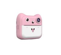 Kids Instant Print Camera 48MP 1080P HD Digital Camera For Children Thermal Printer Inkless With 1 Roll Paper Toddler Gift Girls(Pink)